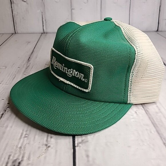 Vintage Remington Arms Mesh Trucker Snapback Hat Cap - Picture 10 of 10